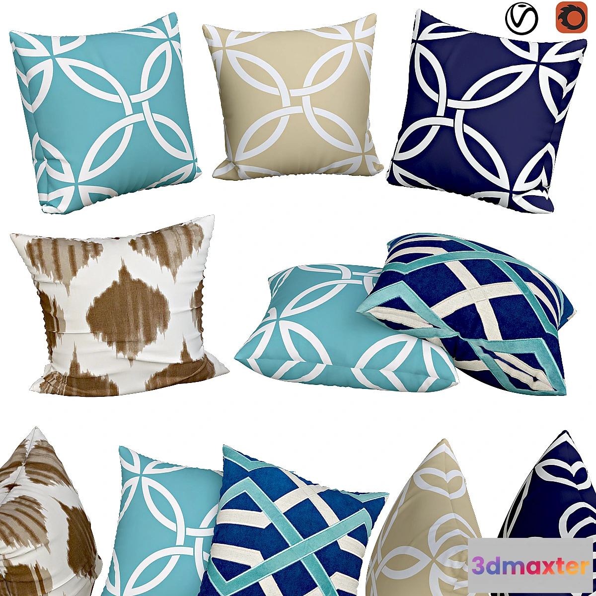 1442468 - Decorative pillows  No. 043 3D Max
