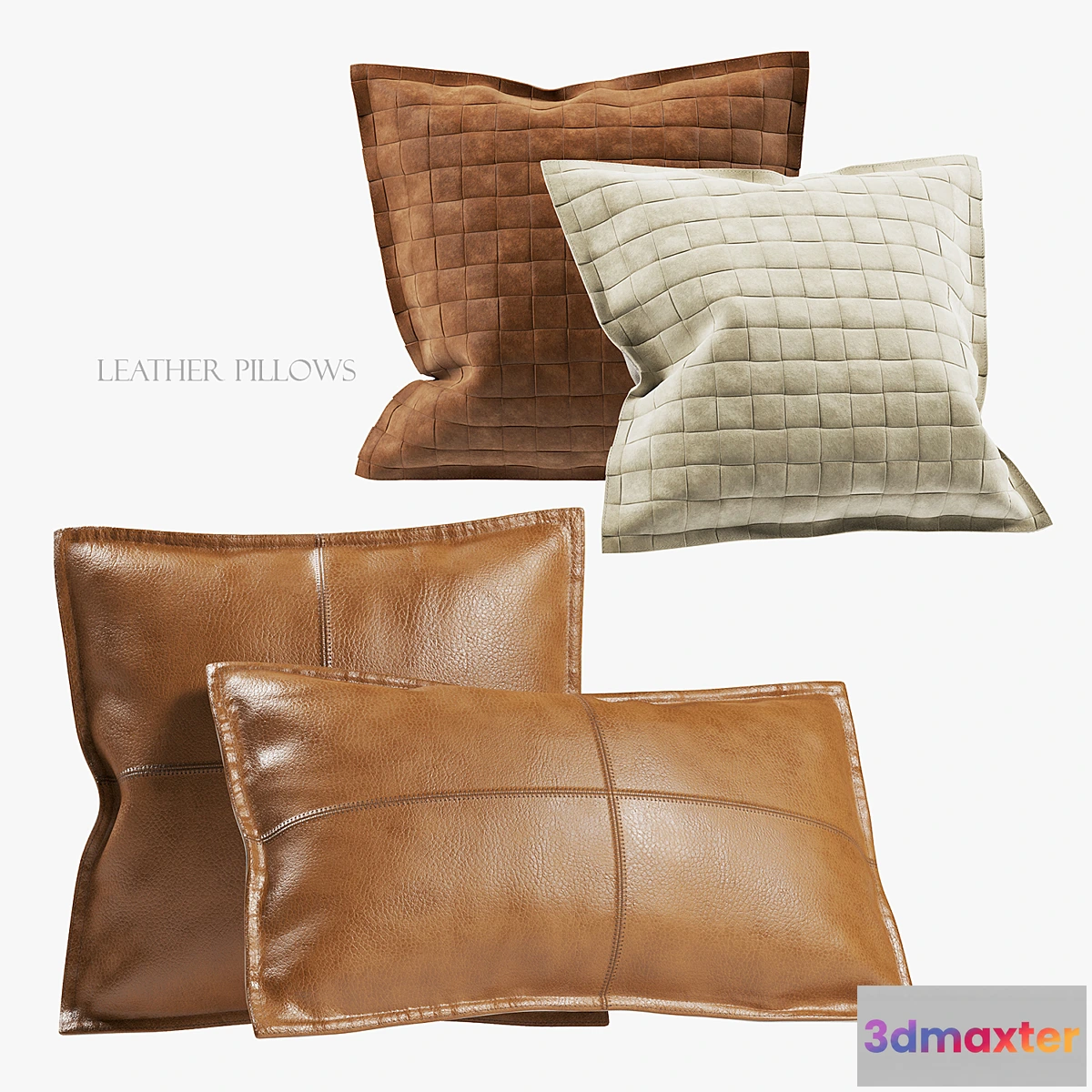 1446110 - Leather pillows 3D Max