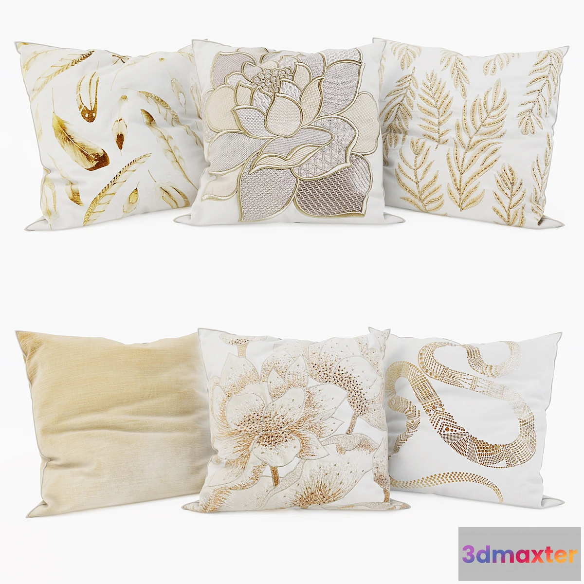 1447564 - Zara Home - Decorative Pillows set 25 3D Max