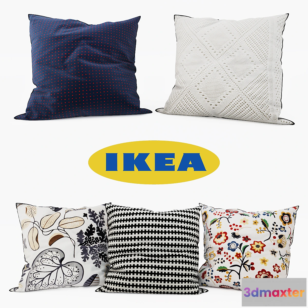 1451224 - IKEA - Decorative Pillows set 10 3D Max
