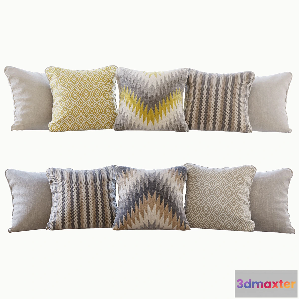 1451454 - A set of pillows Romo 03 3D Max