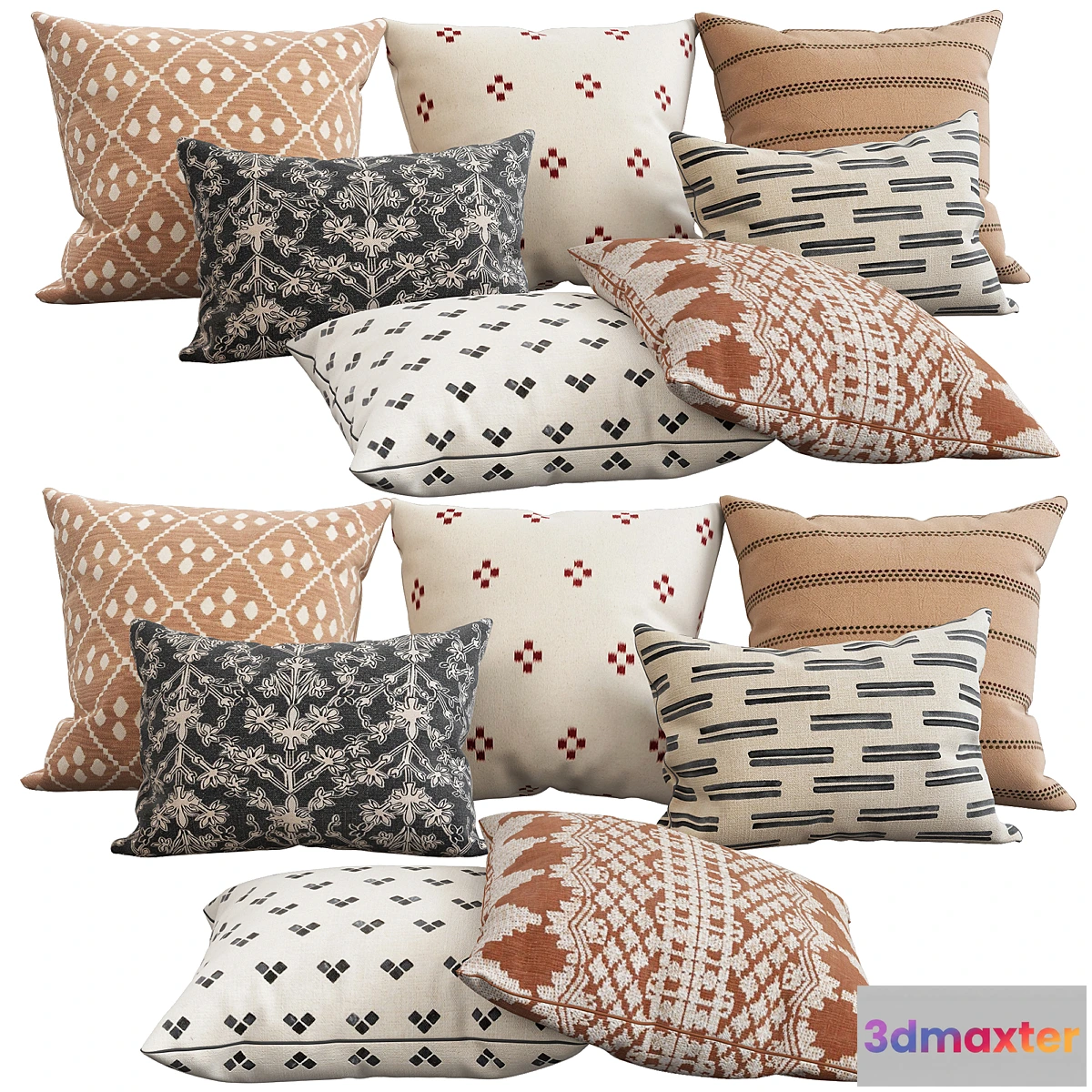 1452848 - Decorative pillows 25 3D Max