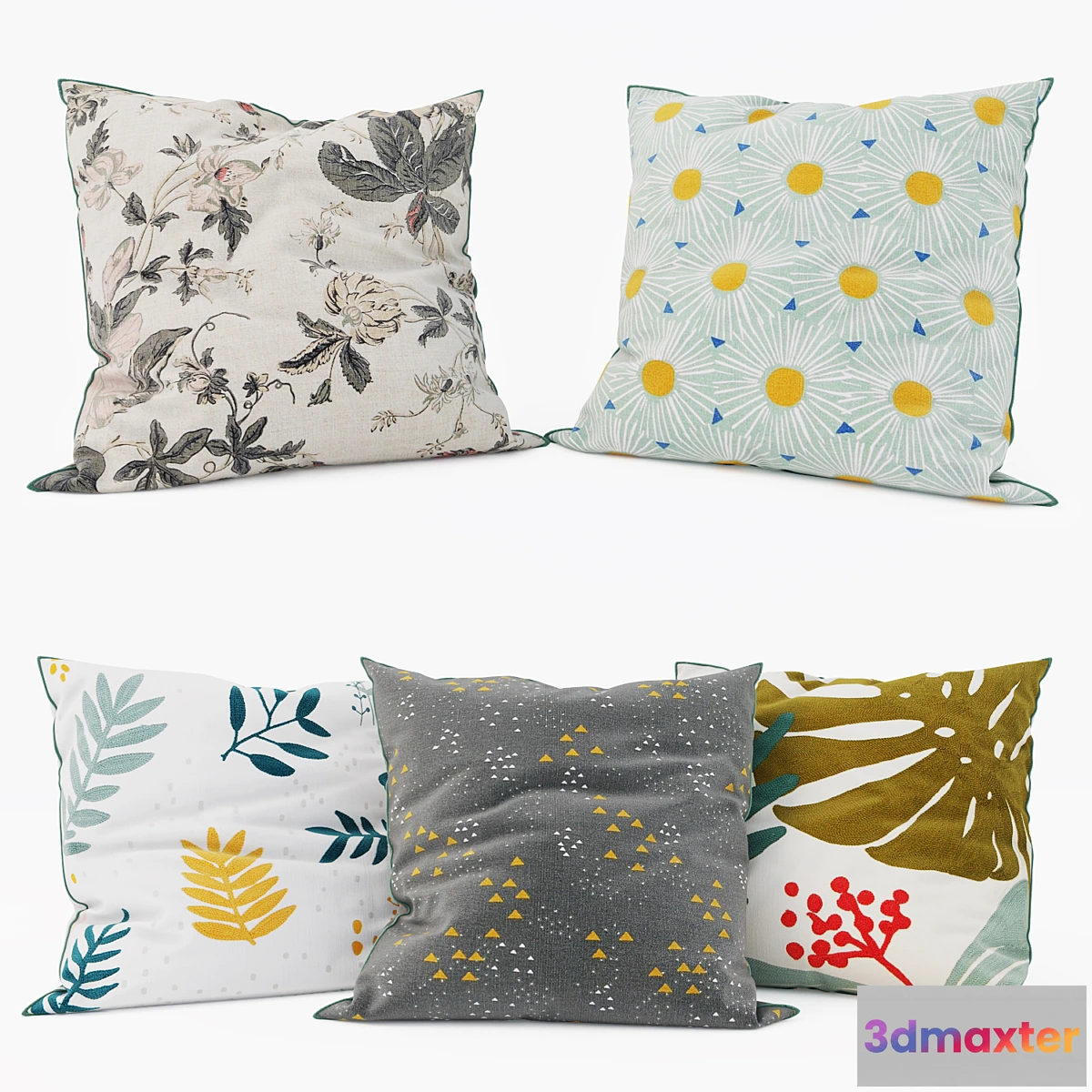 1453380 - La Redoute - Decorative Pillows set 5 3D Max