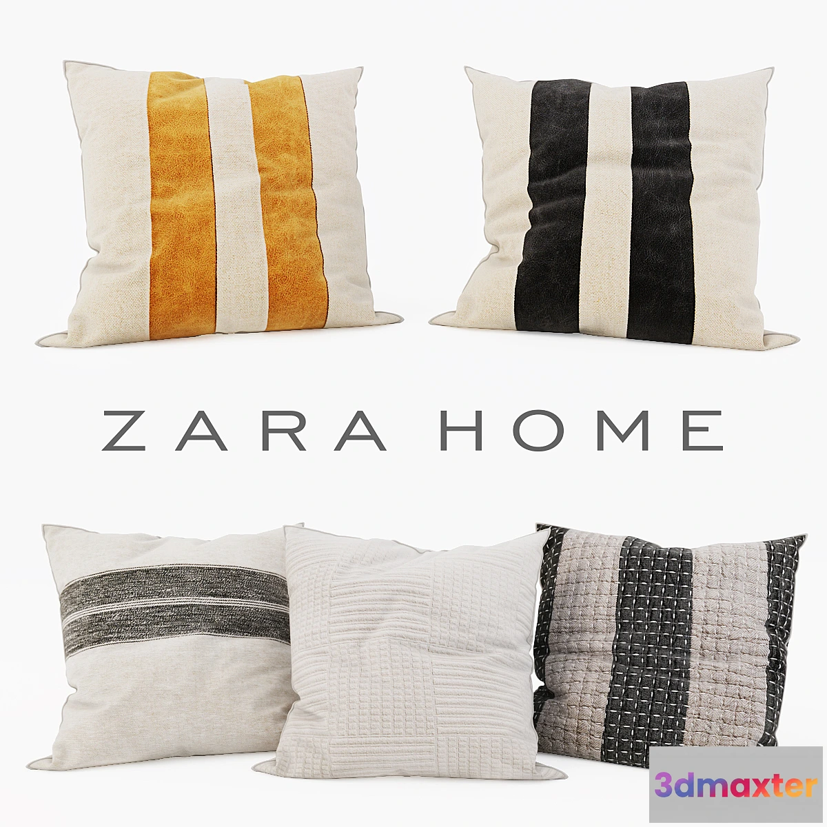 1455636 - Zara Home - Decorative Pillows set 14 3D Max