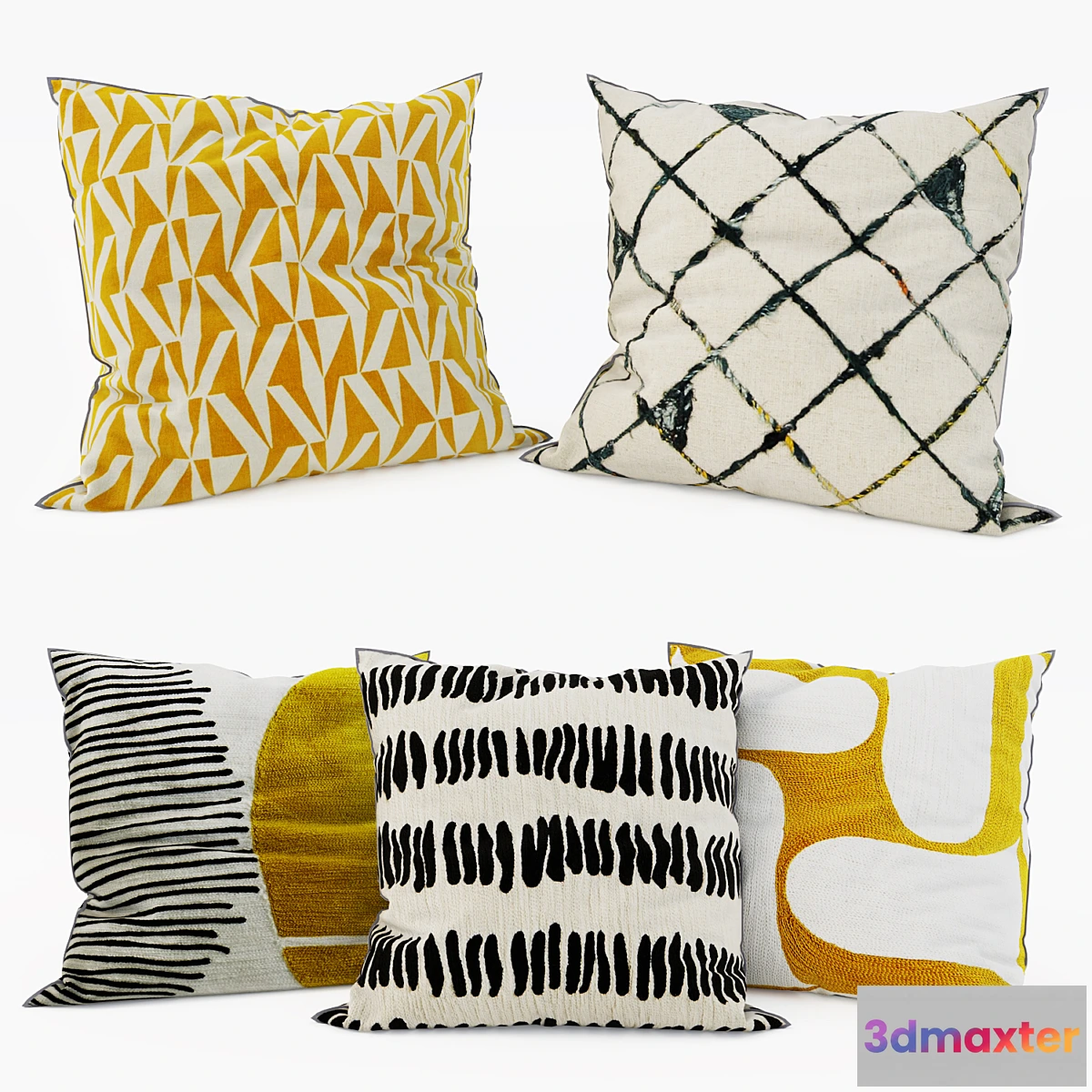 1459772 - La Redoute - Decorative Pillows set 2 3D Max