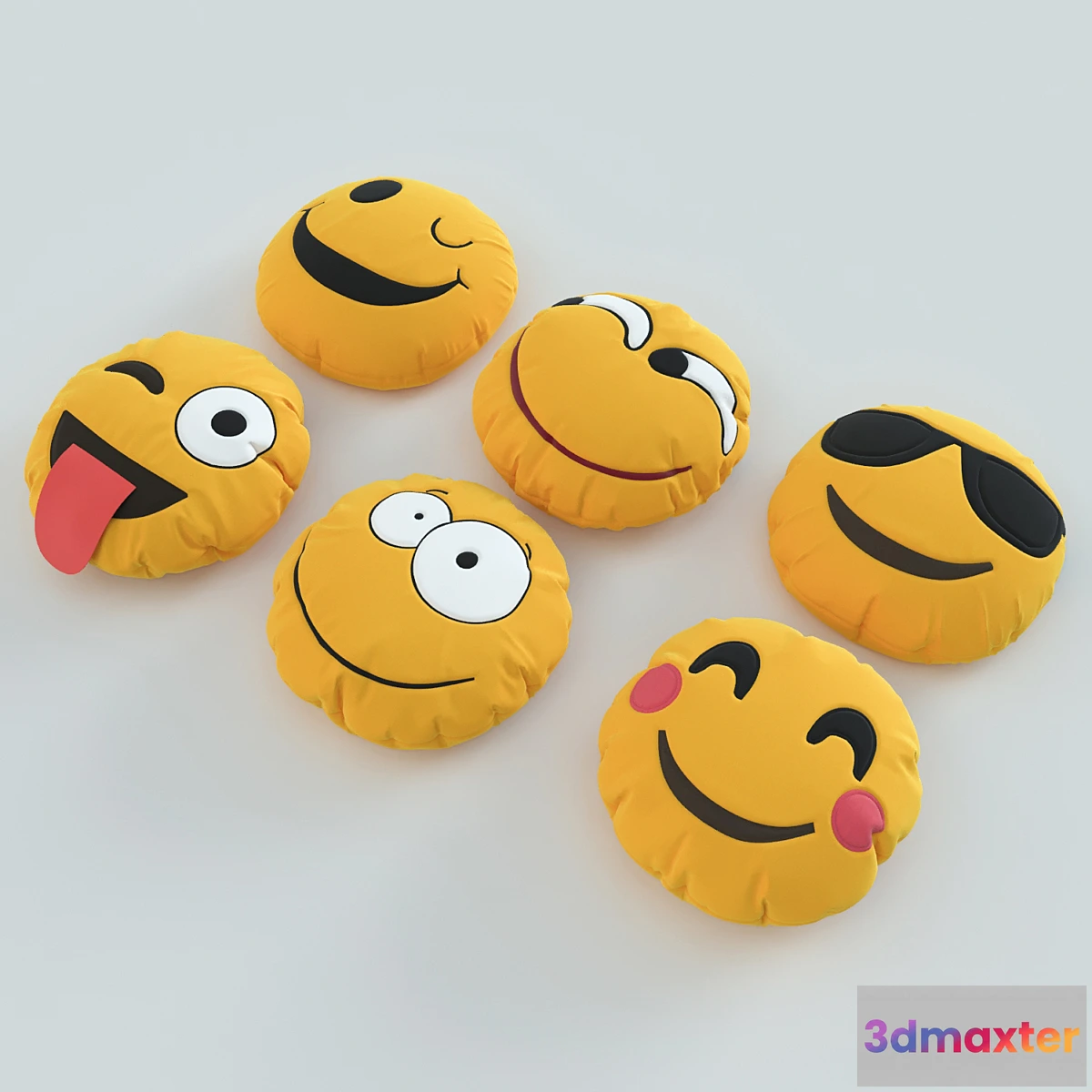 1465100 - Pillows set 8 (smiles) 3D Max