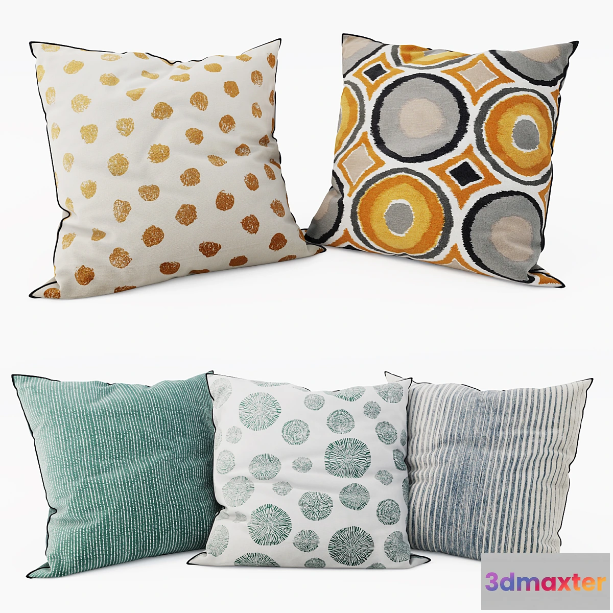 1468022 - IKEA - Decorative Pillows set 13 3D Max