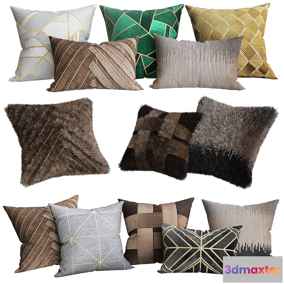 1469624 - Art deco pillows 3D Max