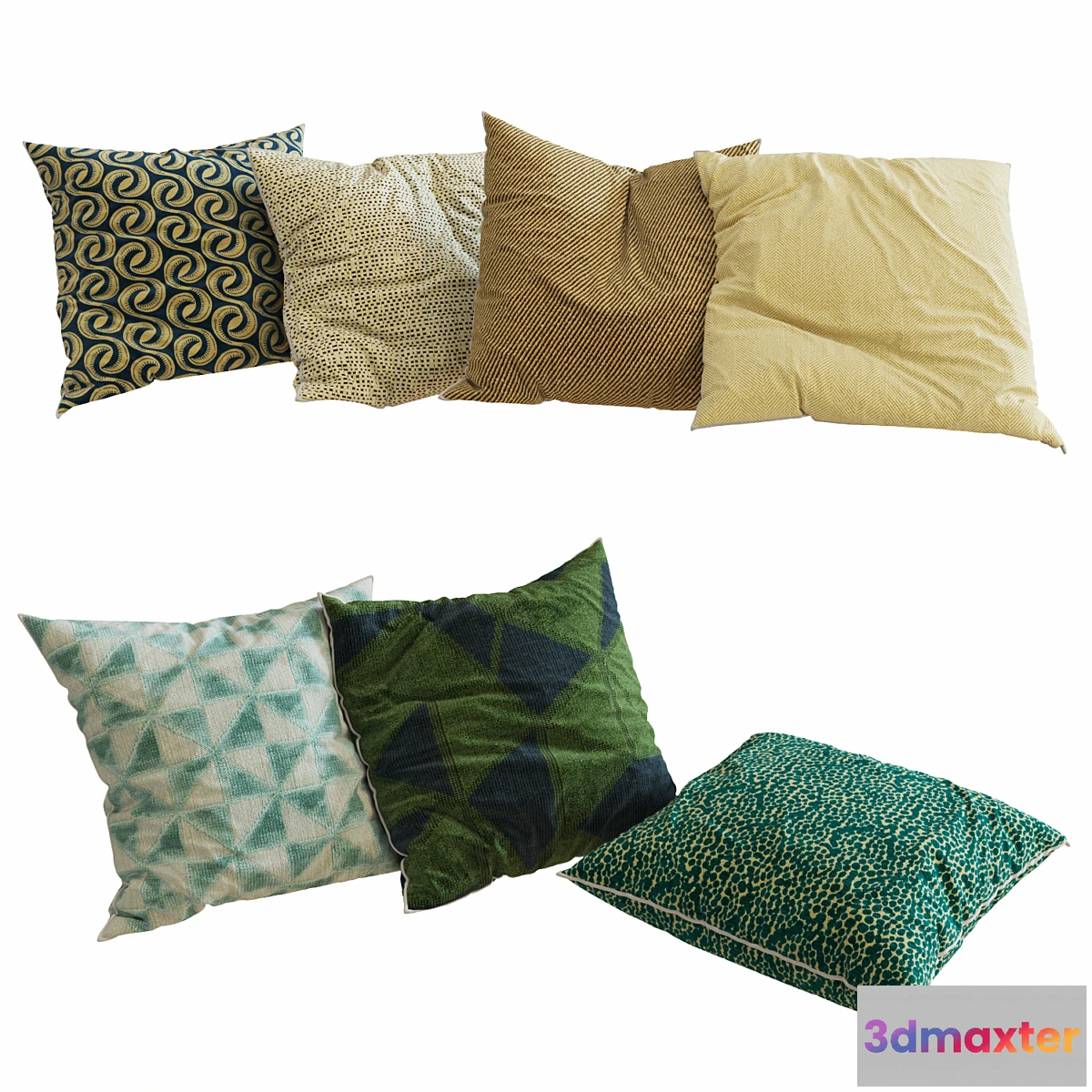 1472604 - Decorative Pillows set 20 3D Max