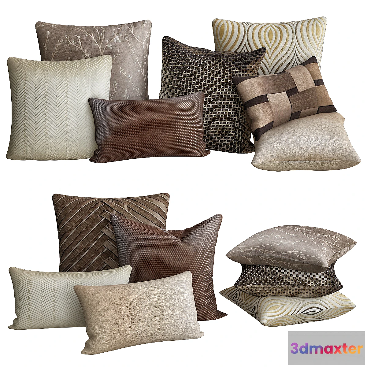 1475106 - Art deco pillows collections 3D Max