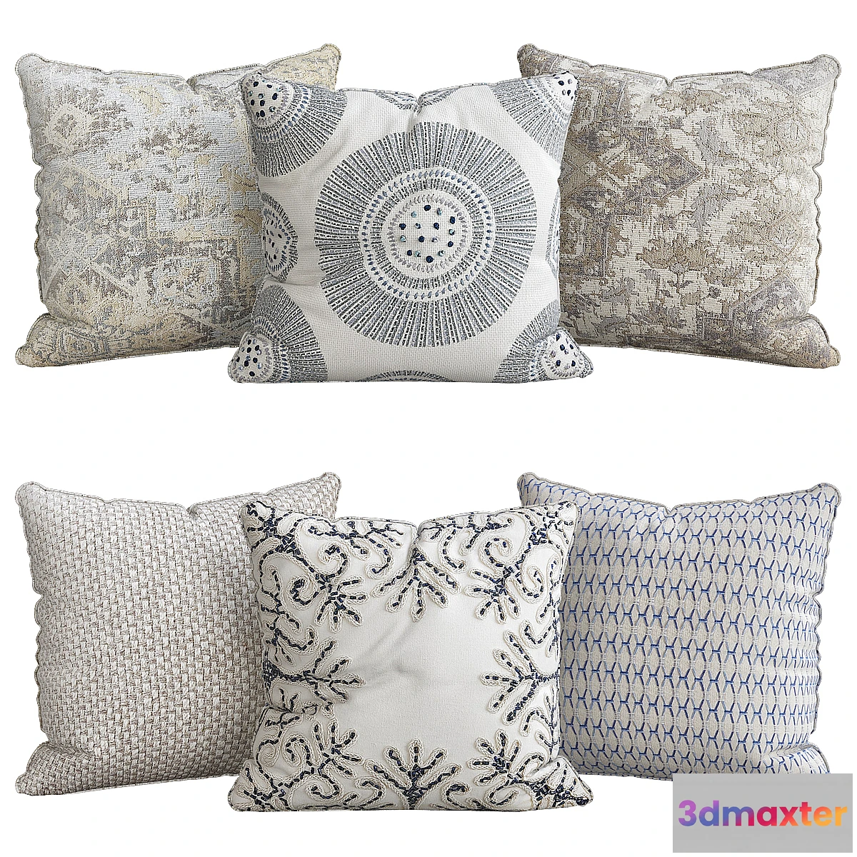 1475208 - Pillows for sofa 6 pieces No. 87 3D Max