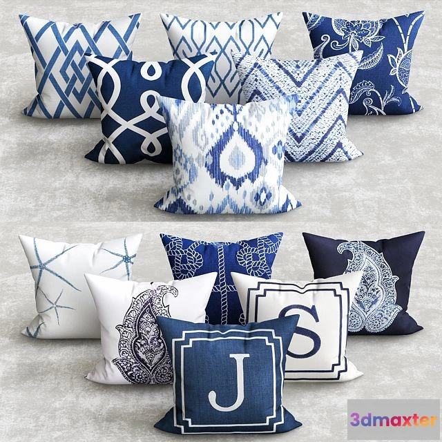 1538444 - NEWPORT COLLECTION COMMODORE PILLOW_2 3D Max