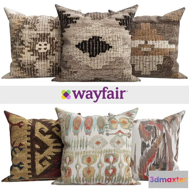 1539943 - Decorative pillows from Wayfair shop 3D Max