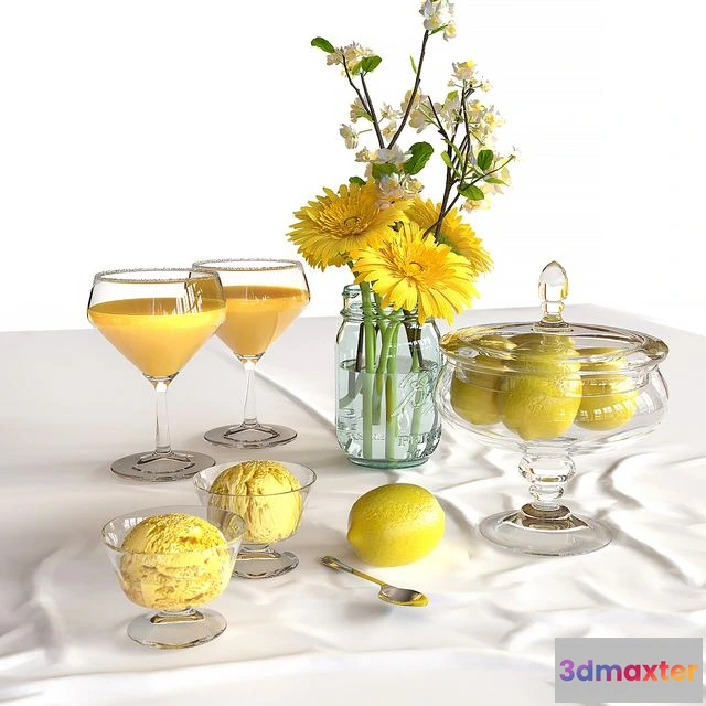 1557751 - Yellow decor 3D Max