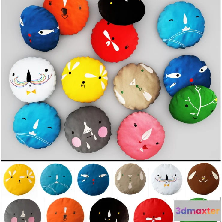 1560721 - pillows colors 3D Max