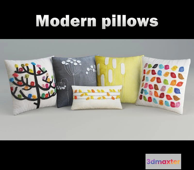 1560723 - Pillows modern set 3D Max