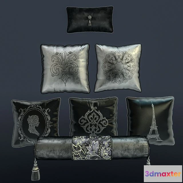 1563343 - Pillows and sofas movie 3D Max