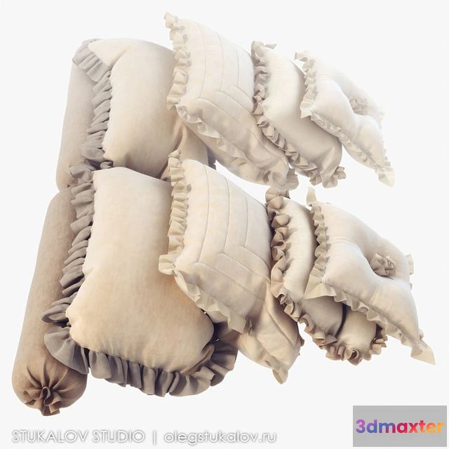 1567410 - Set of cushions 3D Max