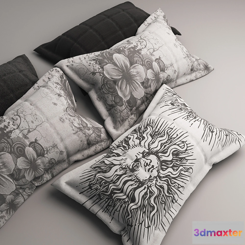 1603578 - decoration - Pillows collection 126 3D Max