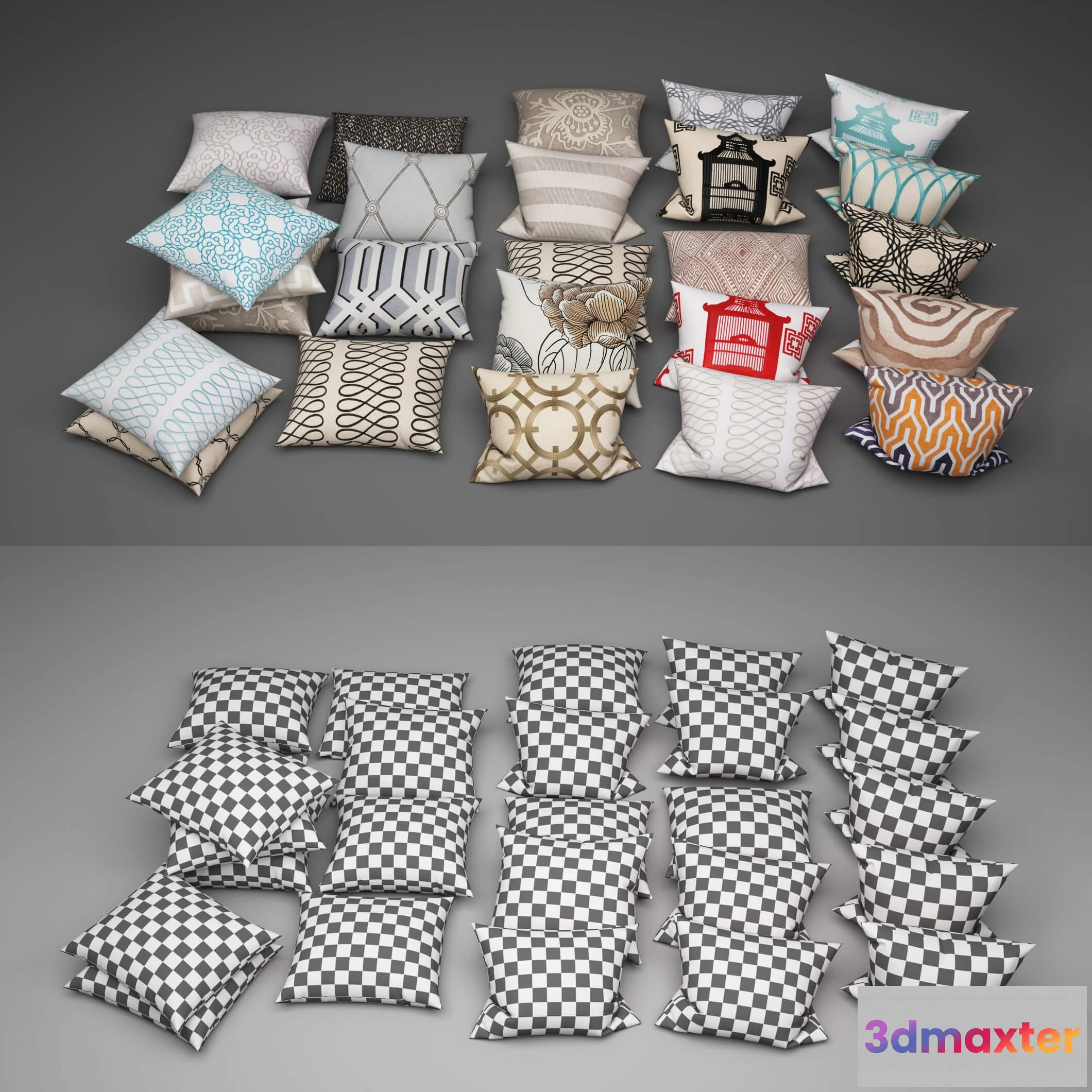 1603582 - decoration - Pillows collection 771 3D Max