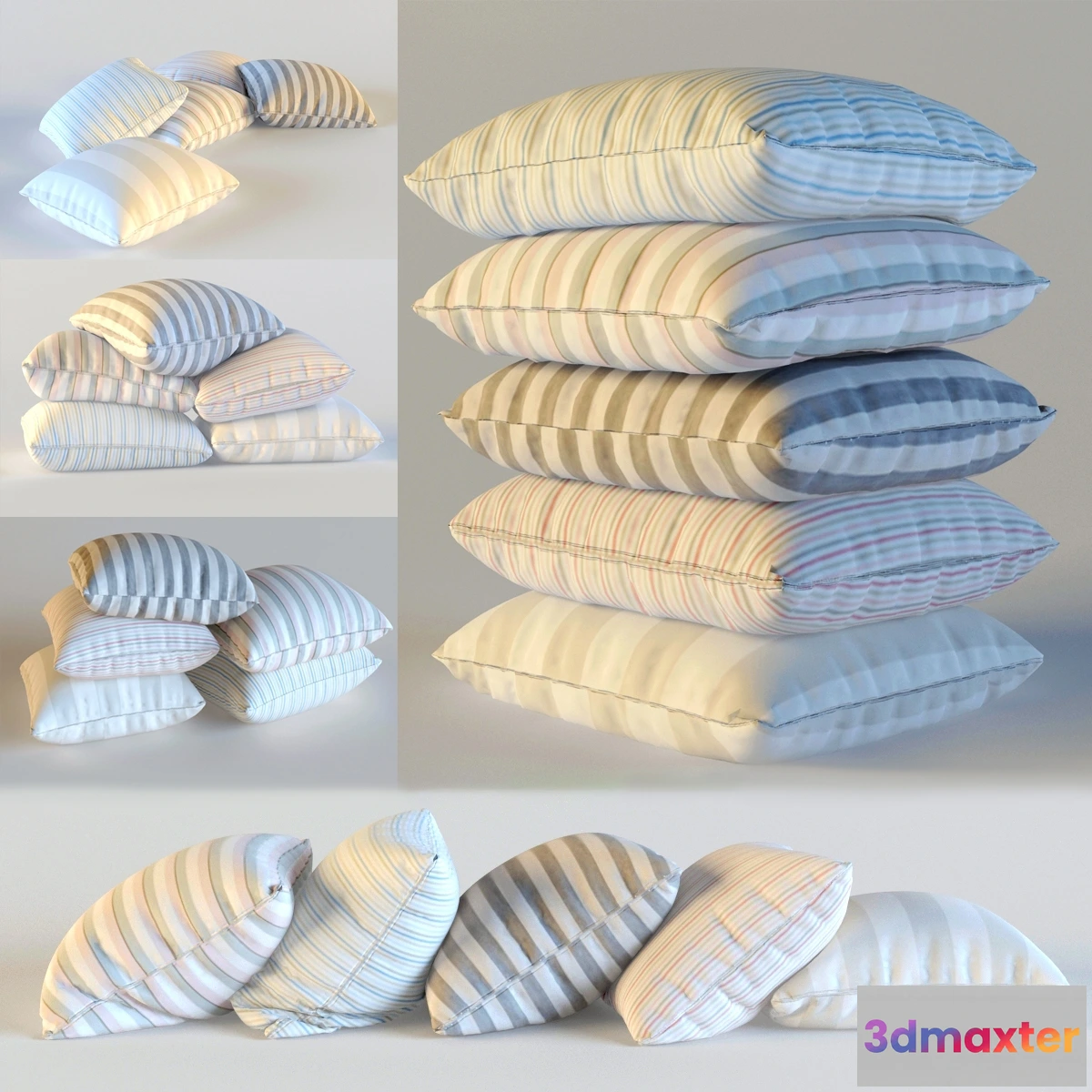 1603594 - decoration - Pillows collection 147 3D Max