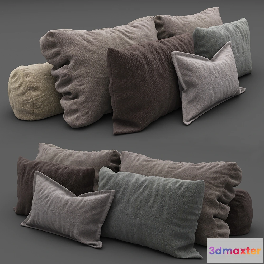 1603604 - decoration - Pillows collection 101 3D Max