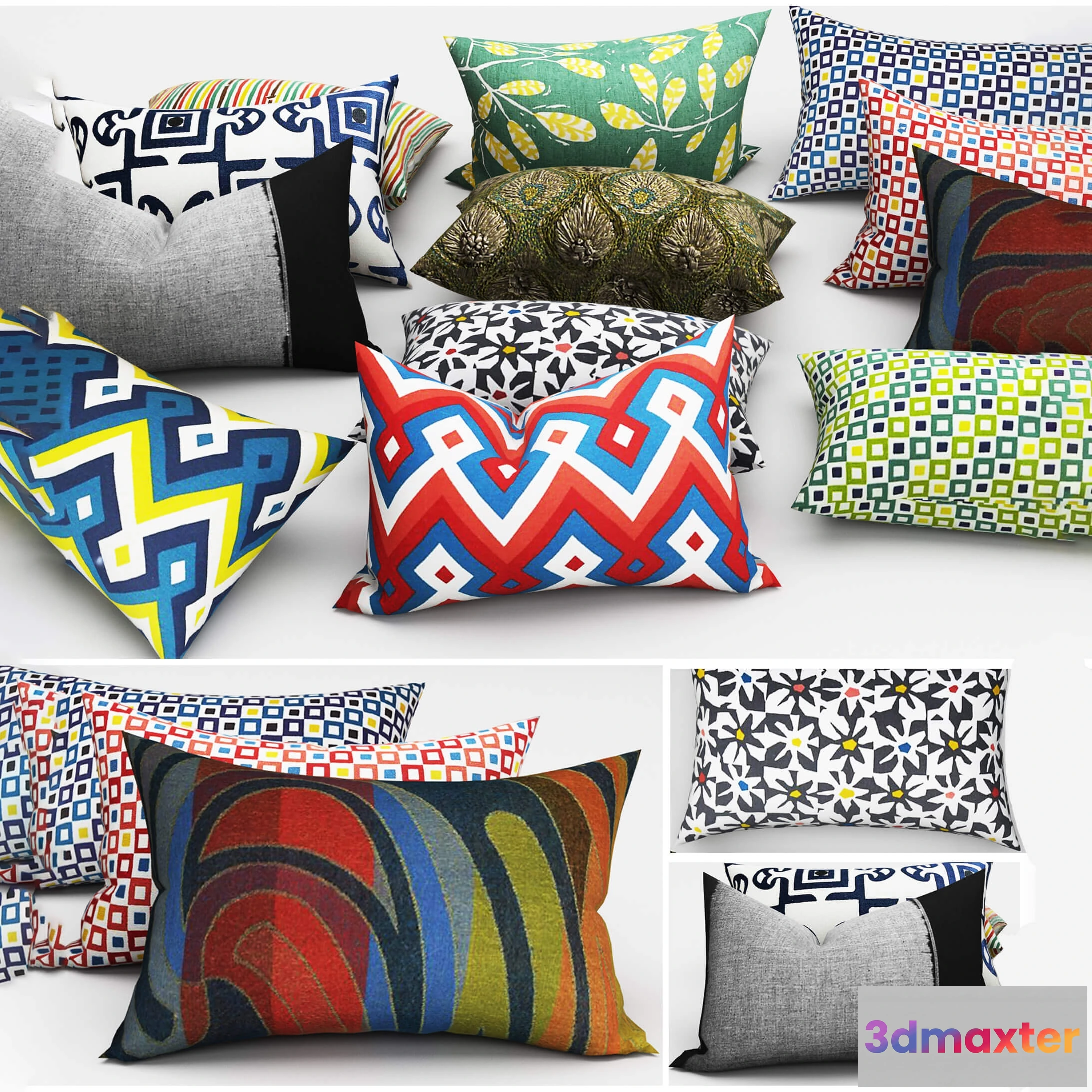 1603616 - decoration - Decorative pillows 78 3D Max