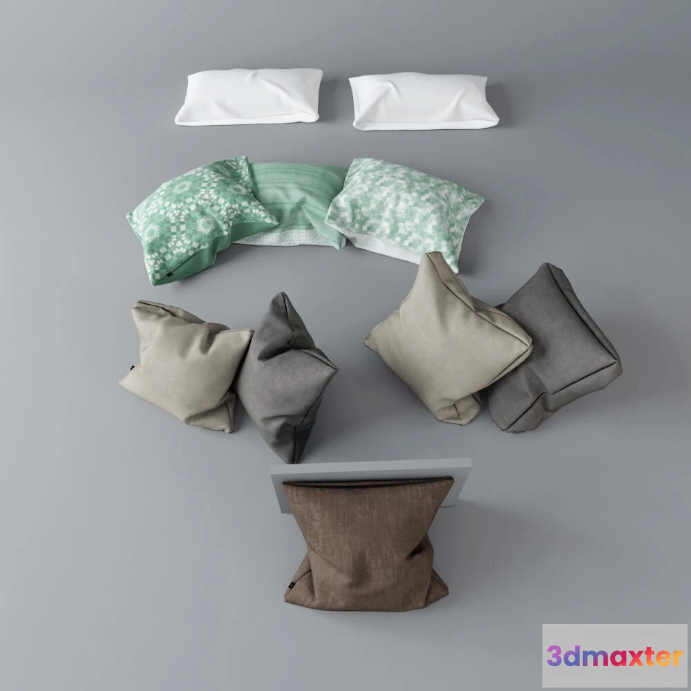 1603634 - decoration - Pillows mix 3D Max