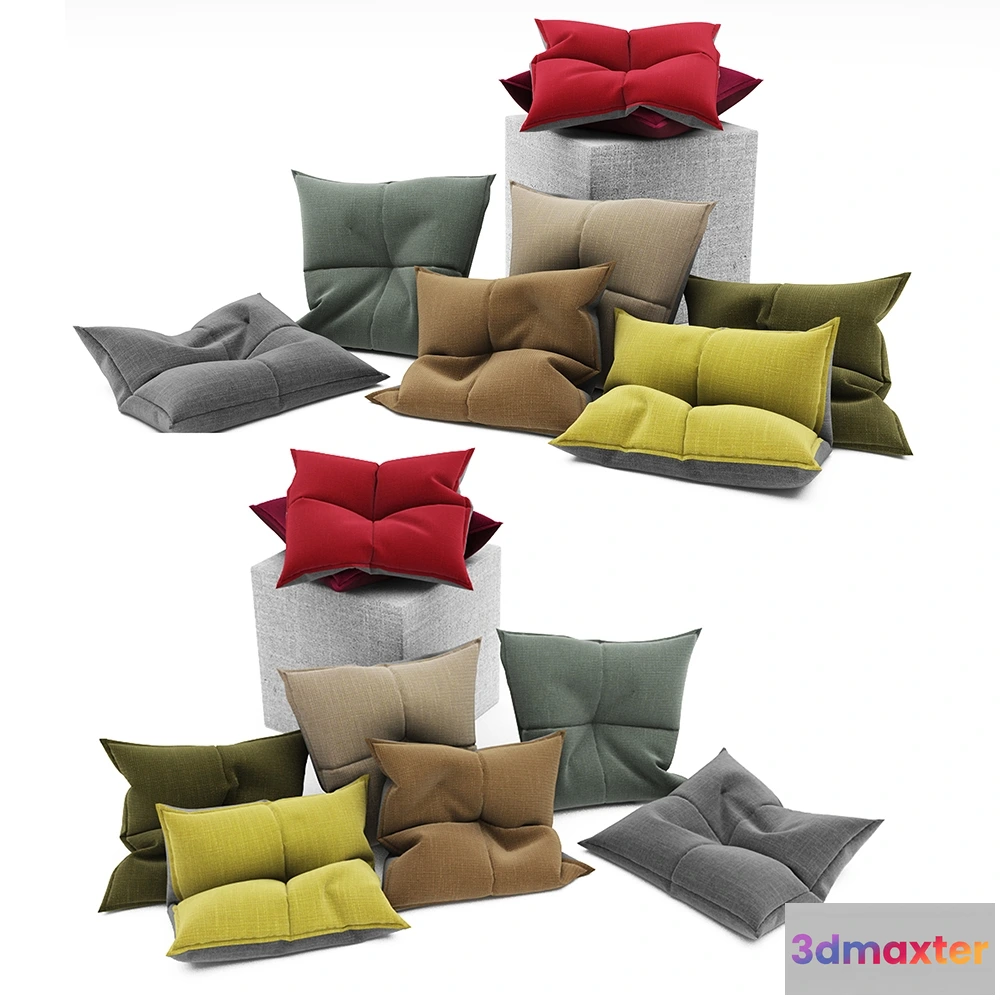 1603640 - decoration - Pillows collection 102 3D Max