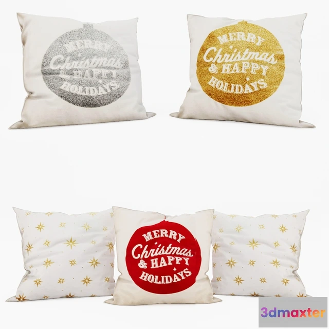 1603670 - decoration - H and  M Home - Decorative Pillows set 2 3D Max