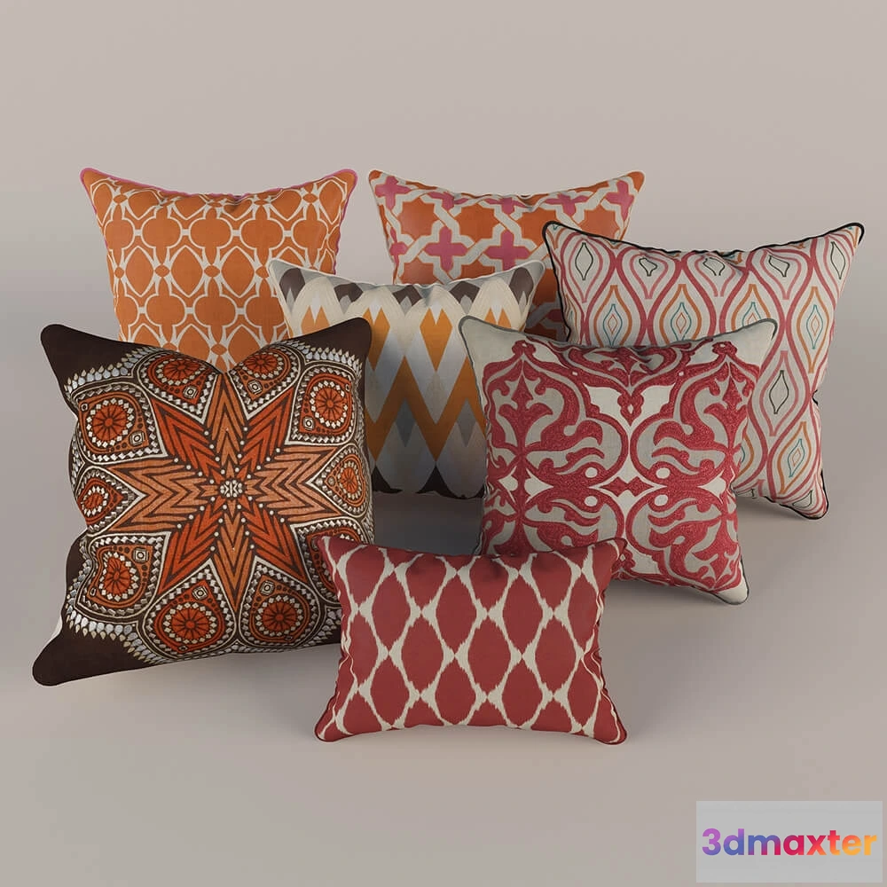 1603690 - decoration - Decorative pillows 3 3D Max
