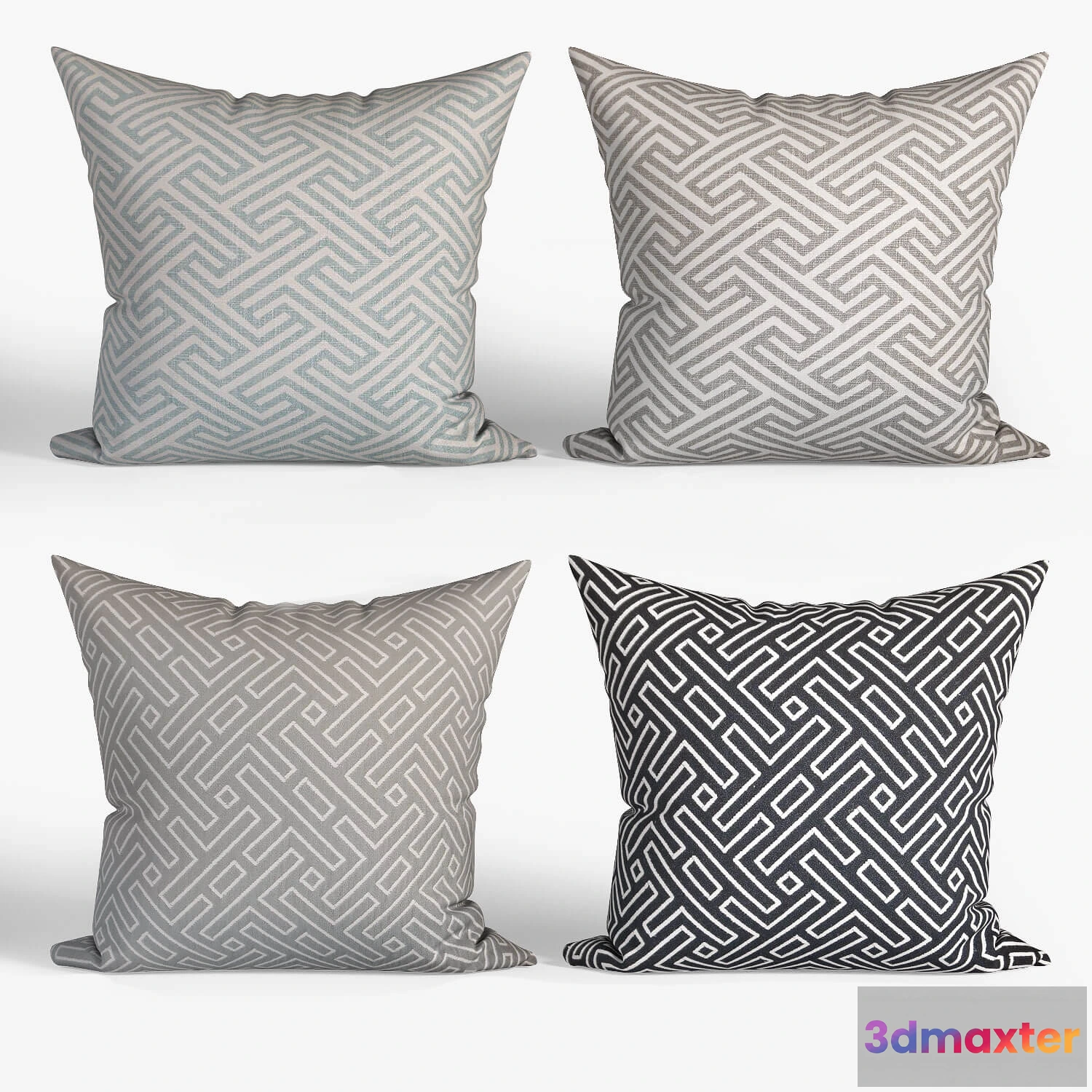 1603692 - decoration - Decorative pillows Houzz set 060 3D Max