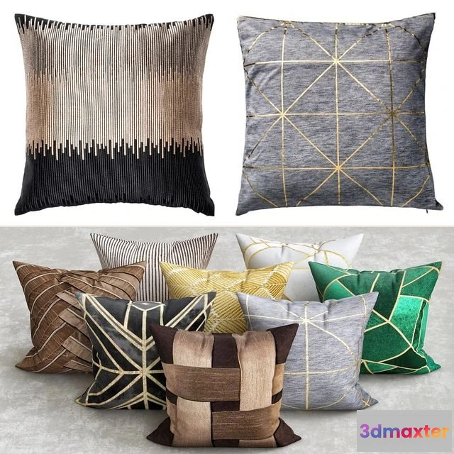 1603704 - decoration - Art deco pillows 3D Max