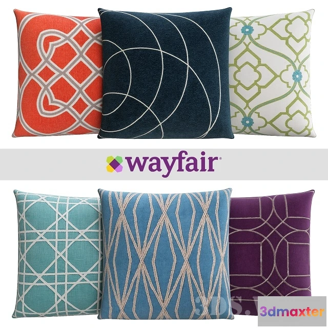 1603736 - decoration - Throw pillows from Wayfair Shop 8 3D Max