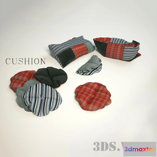 1603756 - decoration - Cushion set 3D Max
