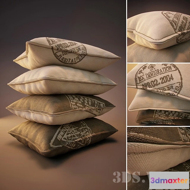 1603768 - decoration - Different pillows 3D Max