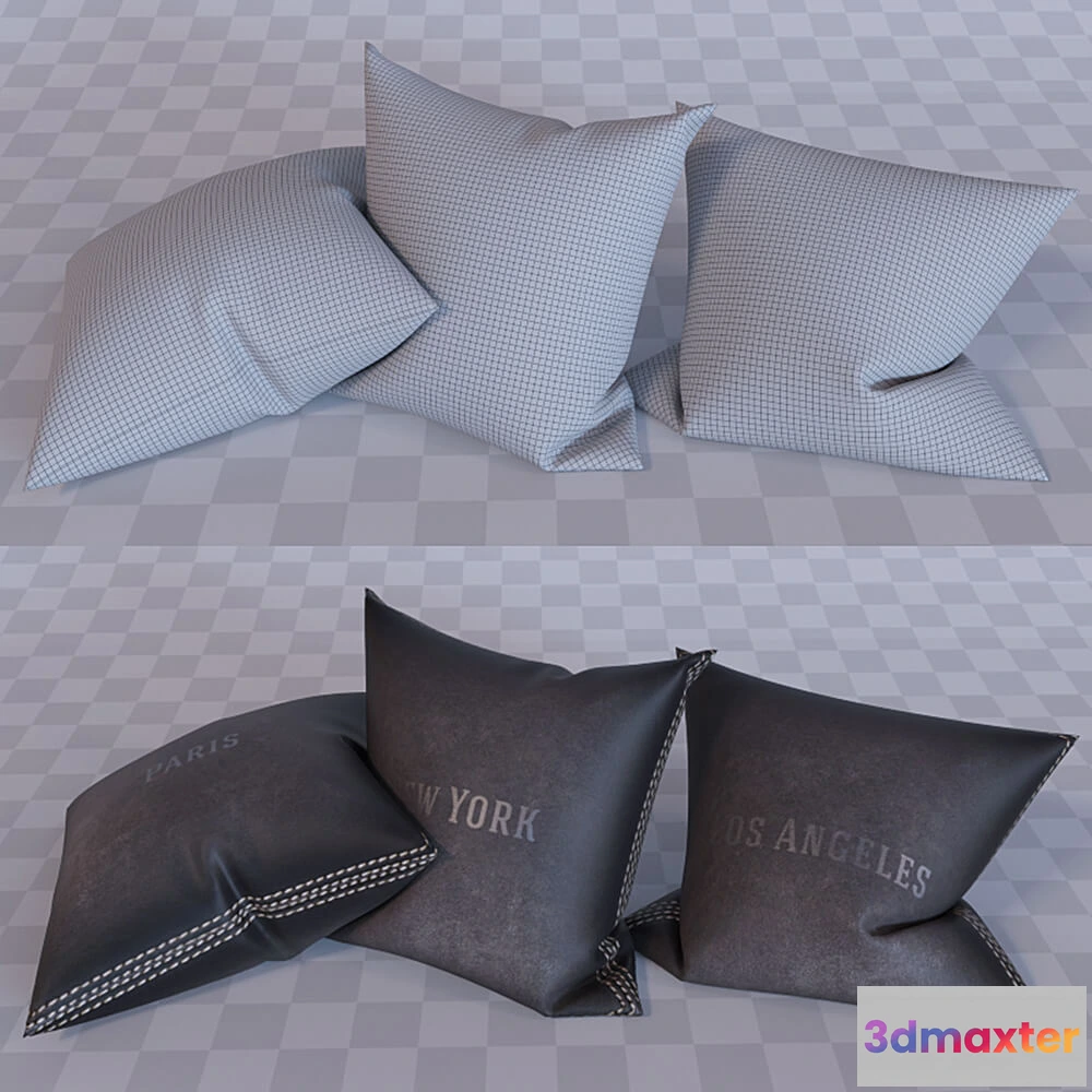 1603786 - decoration - Contemporary pillows 3D Max