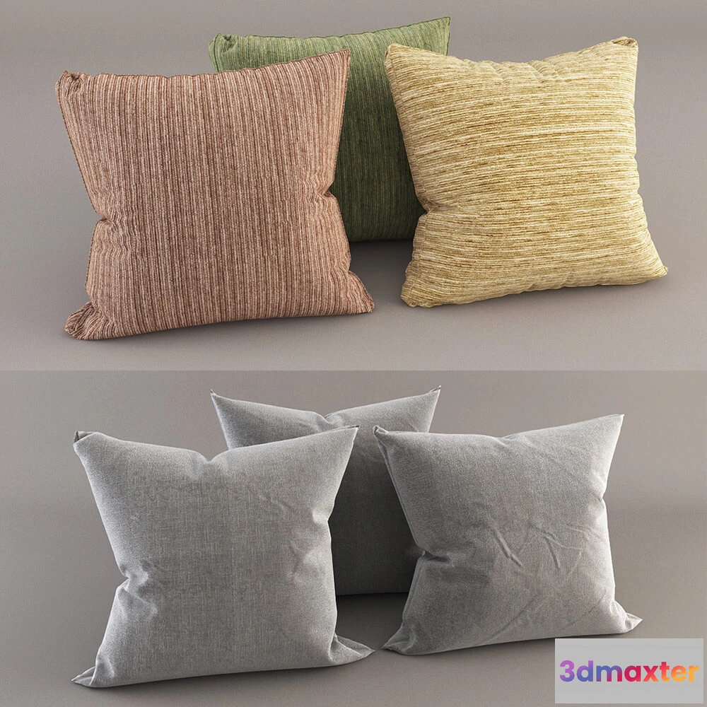 1603800 - decoration - Colorful pillows 3D Max