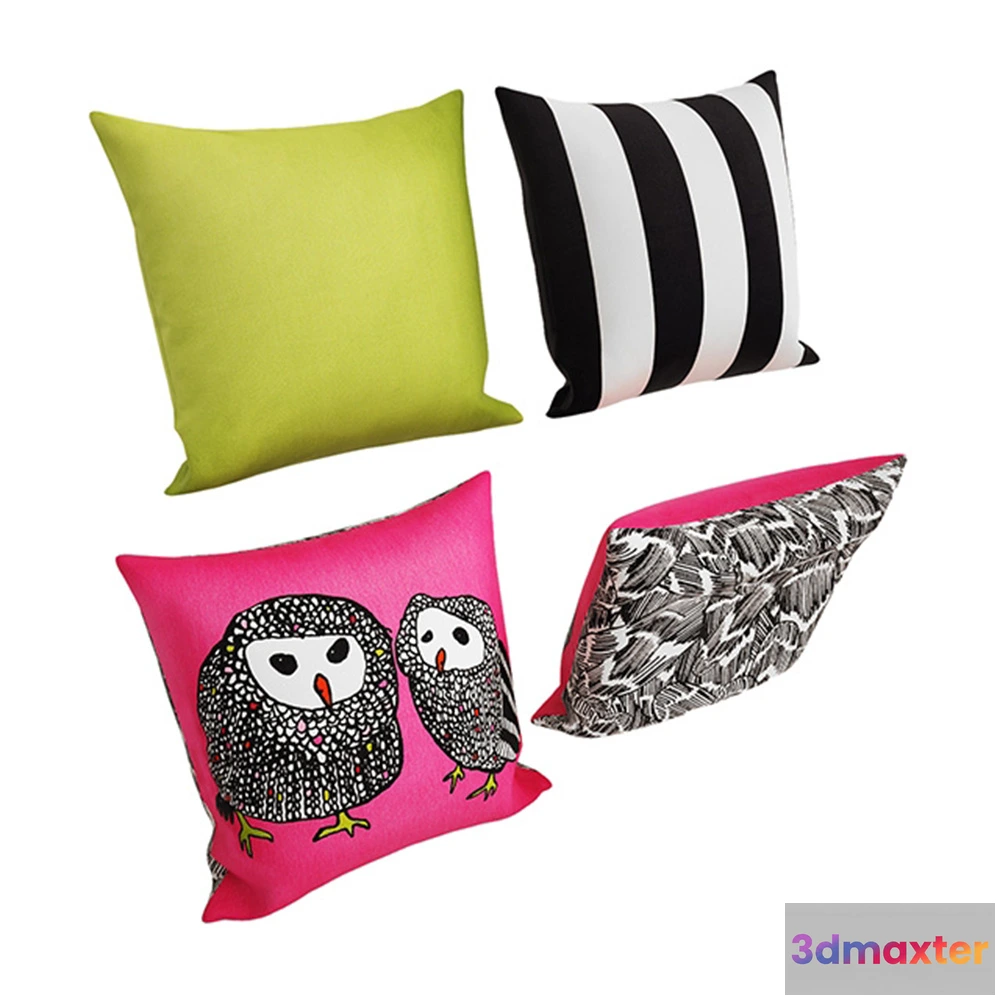 1603804 - decoration - Pillows with pictures and patterns 3D Max