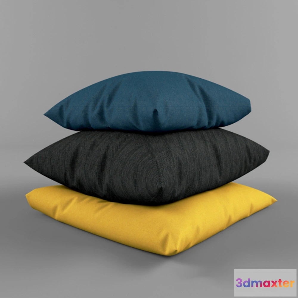 1603826 - decoration - Colorful pillows 3D Max