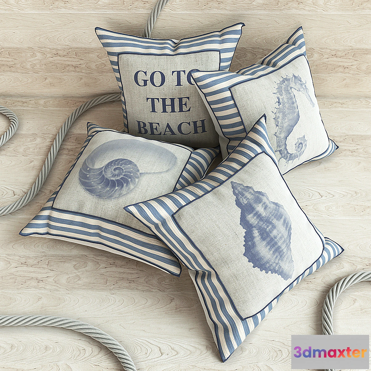 579498 - Pillows in marine style