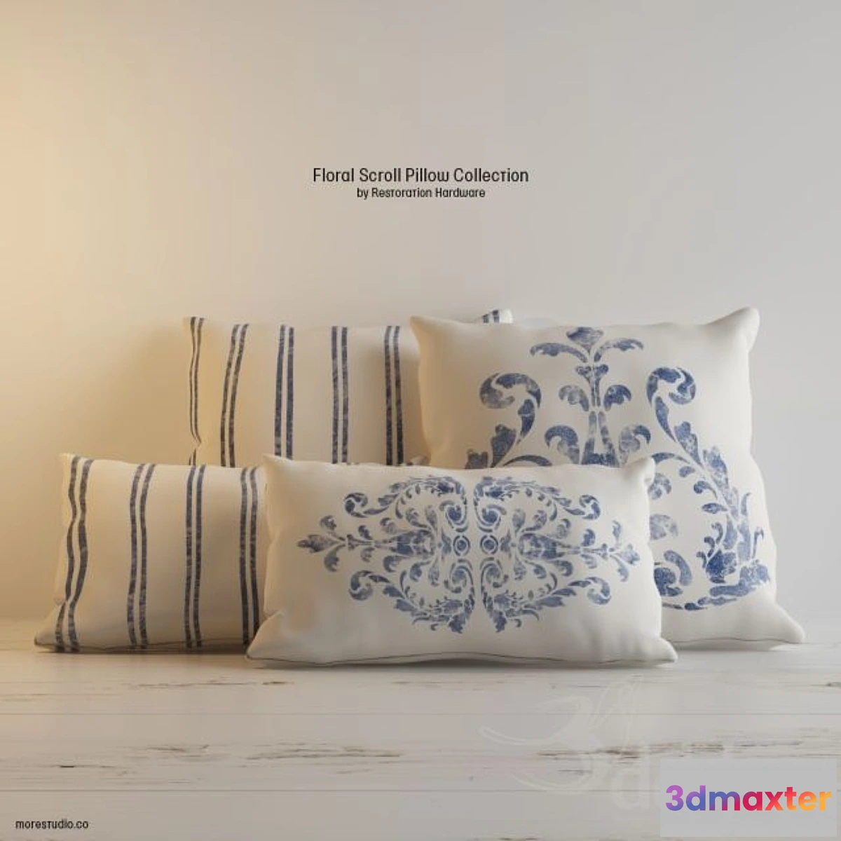 625191 - FLORAL SCROLL PILLOW COLLECTION