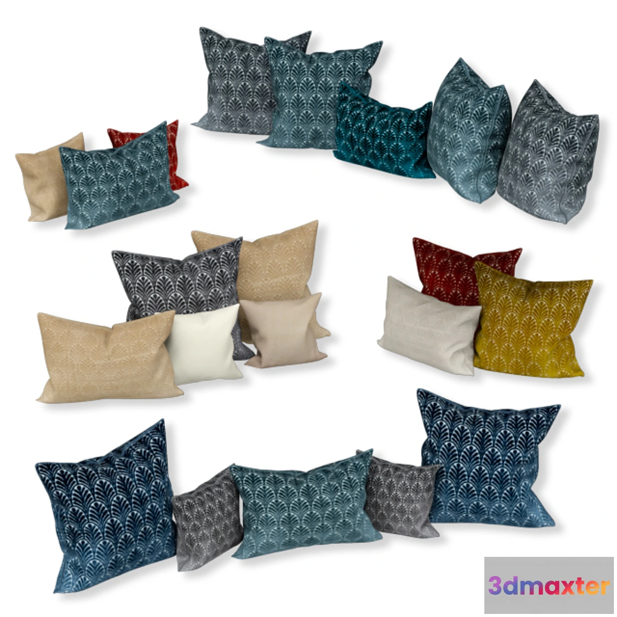 655293 - Set of decorative sofa cushions (Set 042).