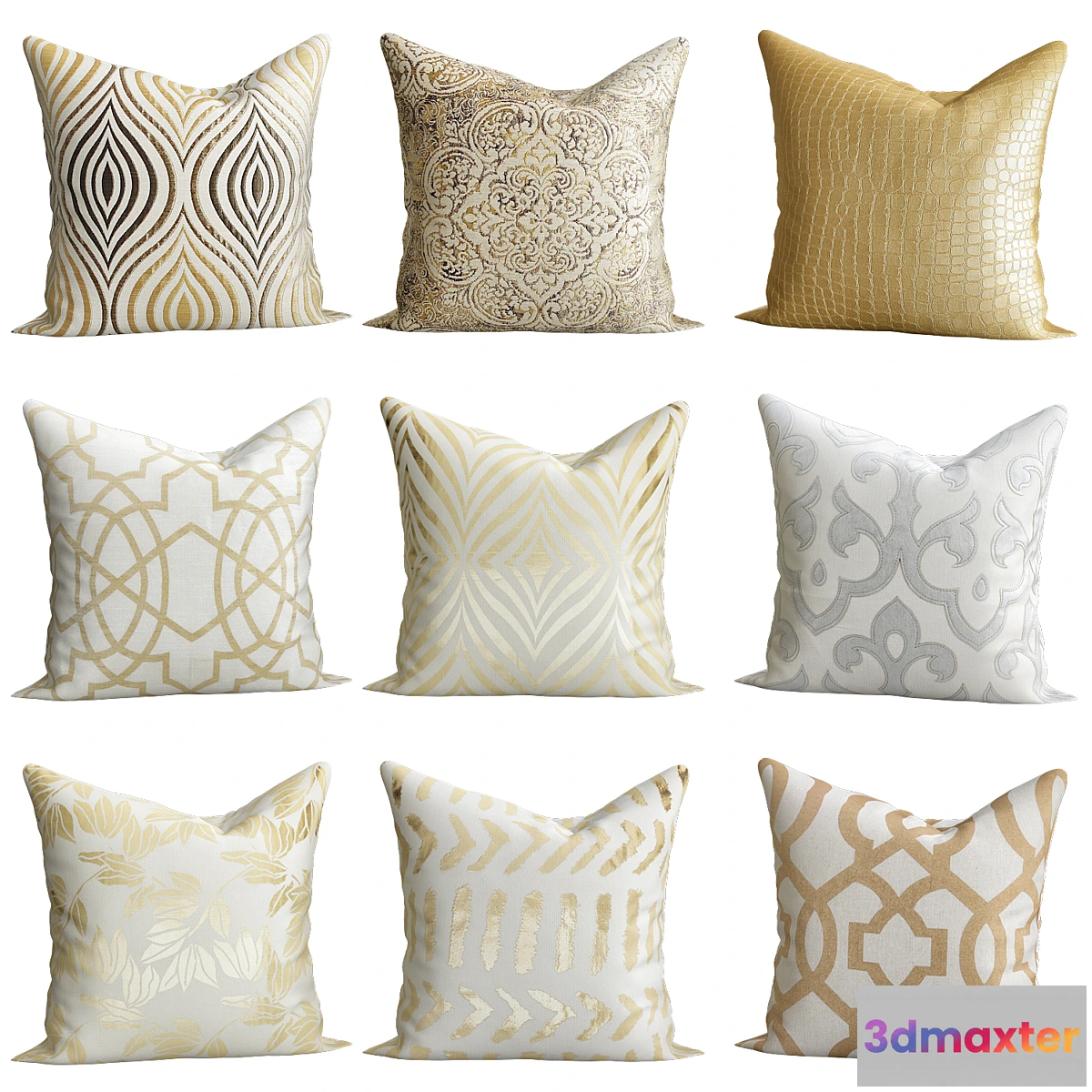 658267 - Gold pillows