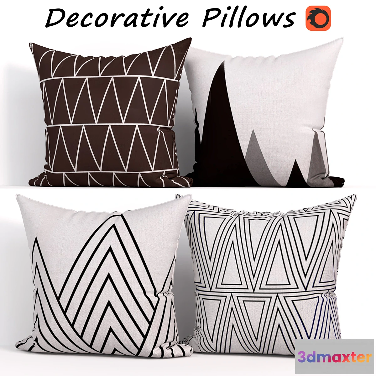 658283 - Decorative Pillow set 192 Bluettek Modern