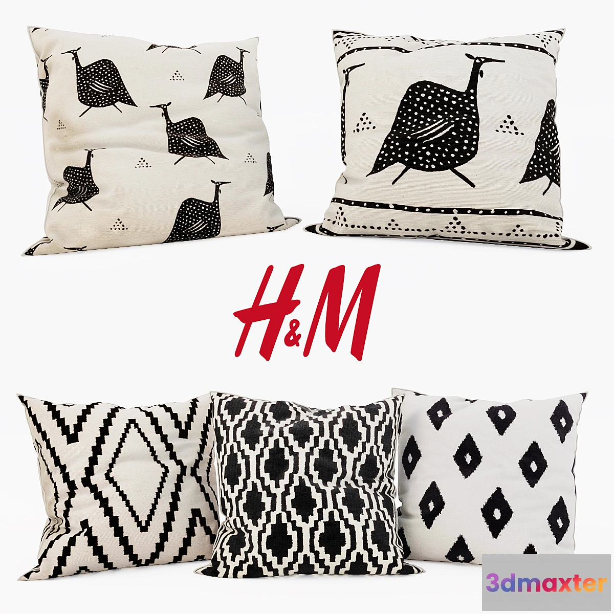 663507 - H & M Home - Decorative Pillows set 4
