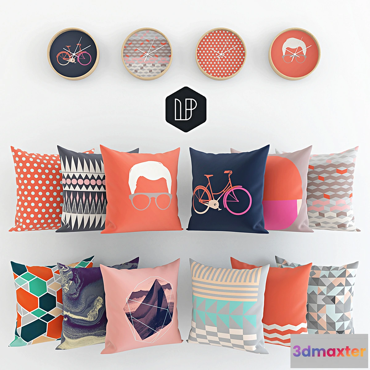 667779 - Fun pillows and clock by Leandro Pita - No.2