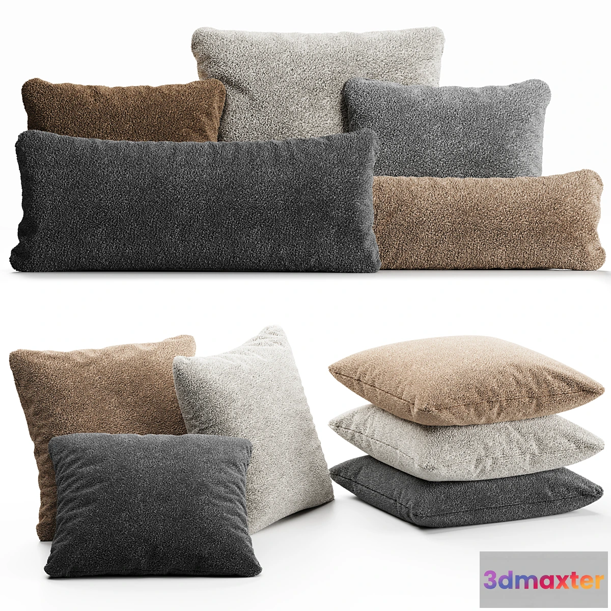 704750 - Boucle pillow set