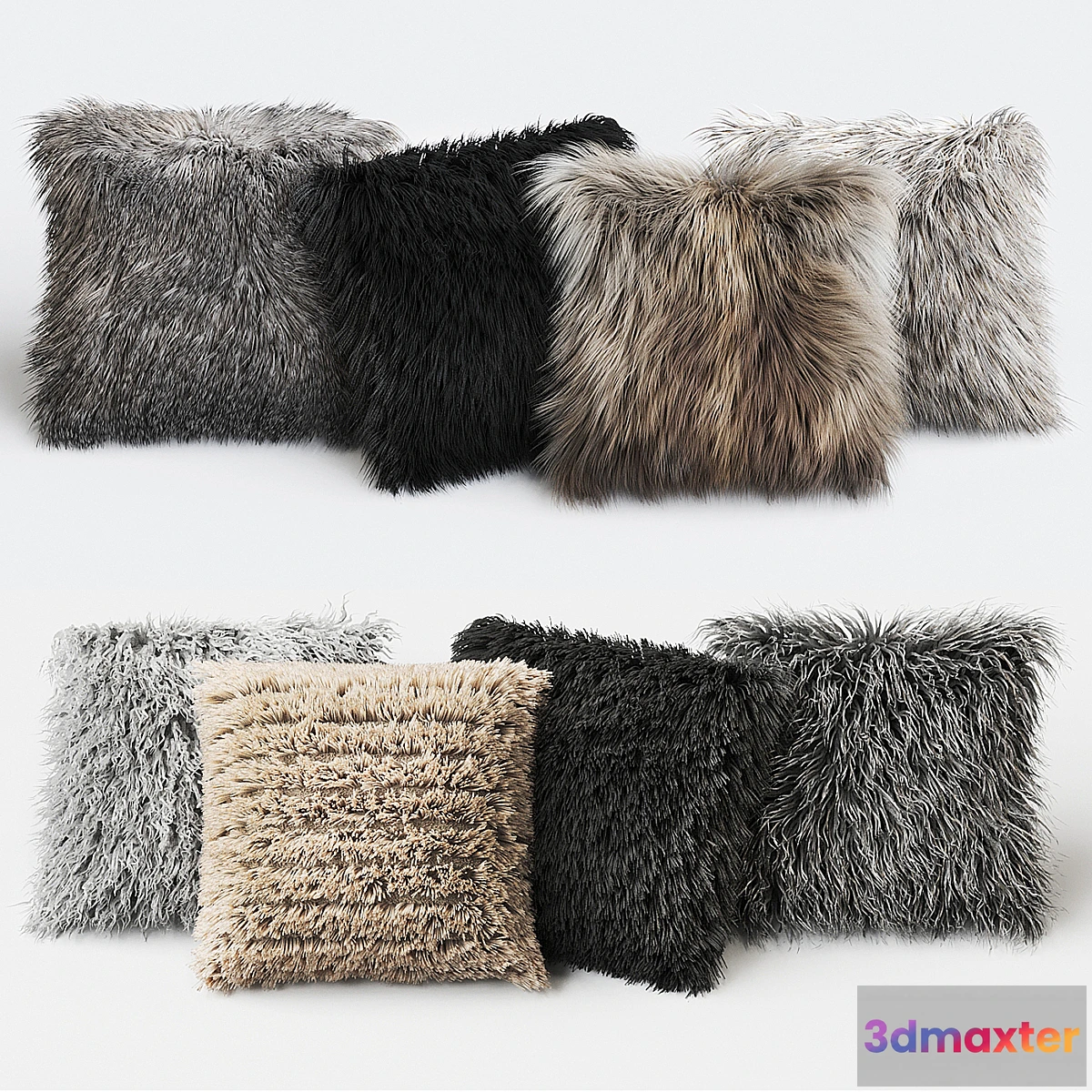 729124 - Fur Pillow set - No.2