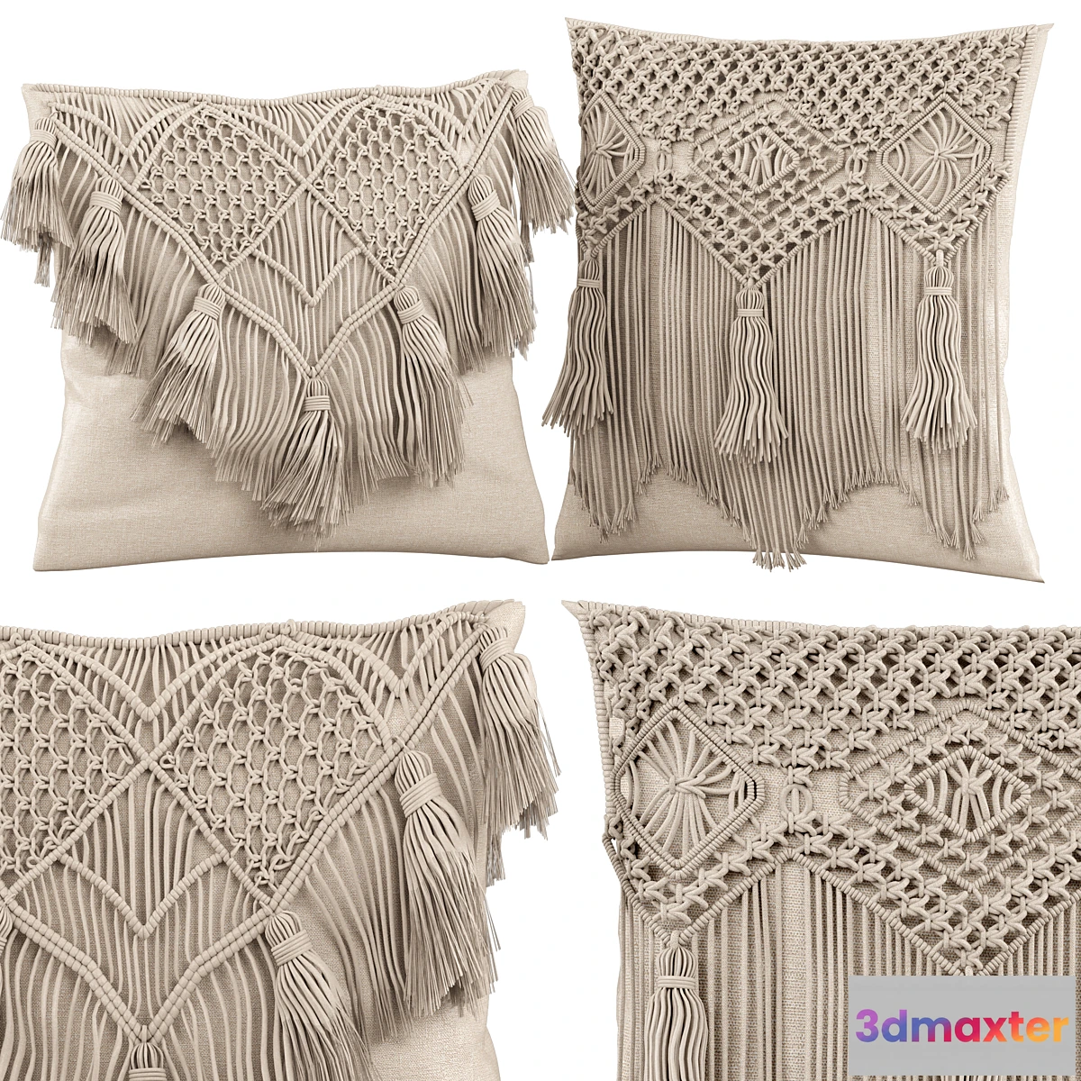 829050 - Macrame cushion - No.3